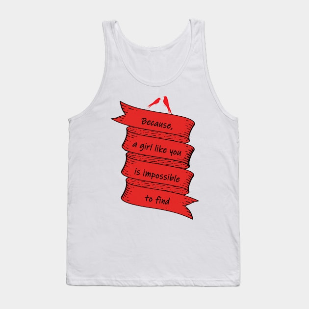 happy valentines day by chakibium Tank Top by chakibium